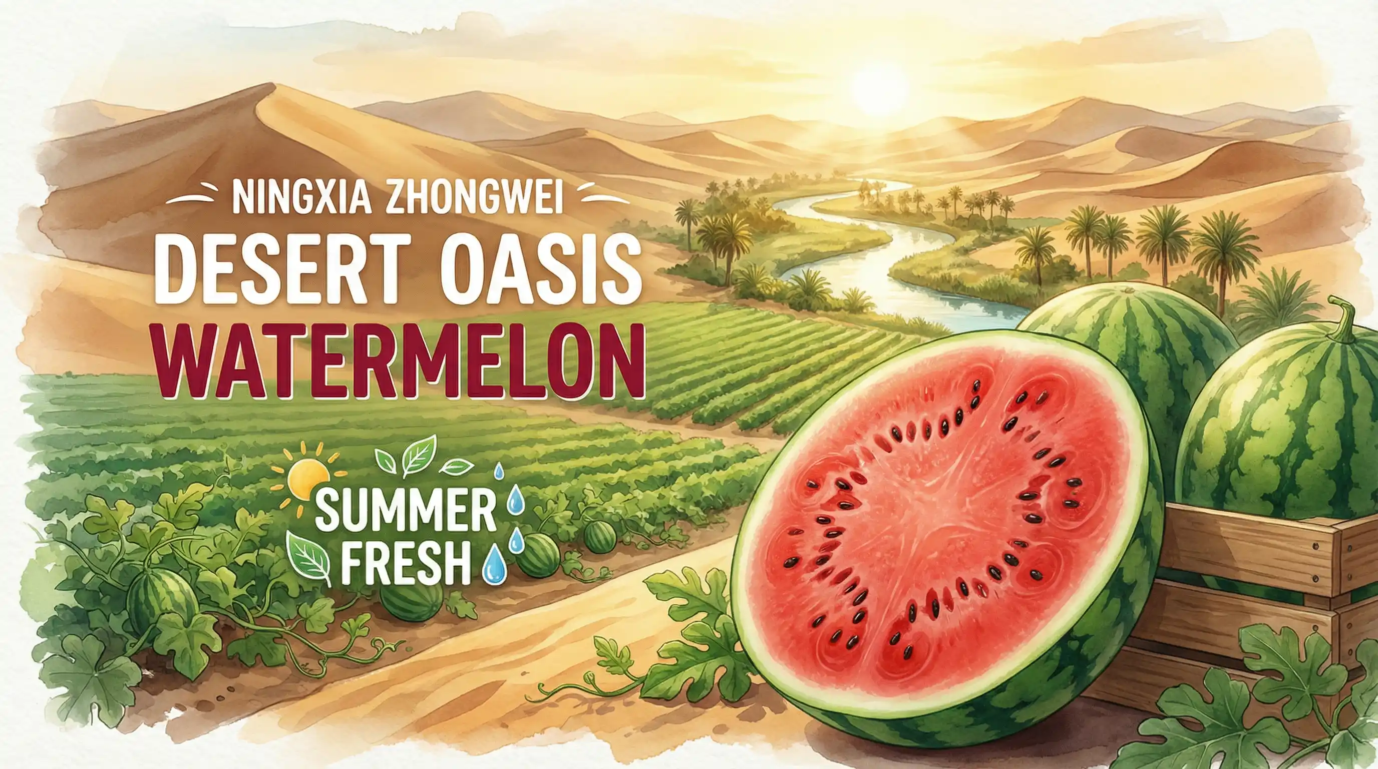 宁夏硒砂瓜产地风光 - 吃瓜大赛